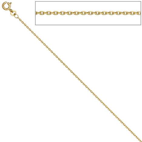 SIGO Ankerkette 333 Gelbgold 1,2 mm 42 cm Gold Kette Halskette Goldkette Federring