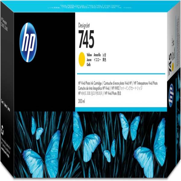 HP-745-DesignJet-Druckerpatrone-Gelb-300-ml