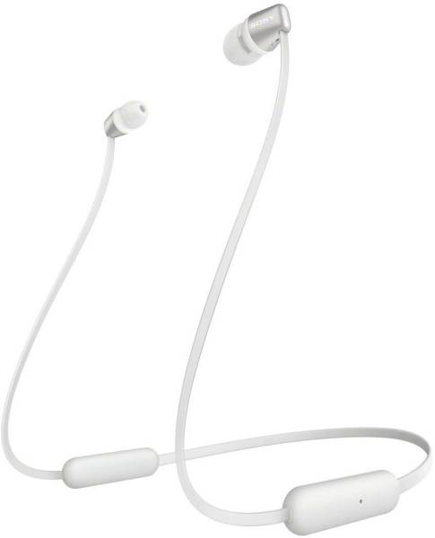 Sony WI-C310 In Ear Kopfhörer Bluetooth Weiß Lautstärkeregelung, Headset