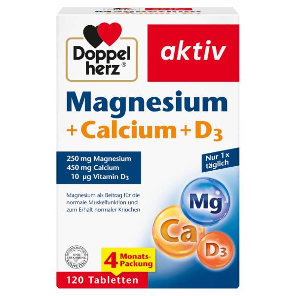 Doppelherz Magnesium + Calcium + D3 aktiv Tabletten