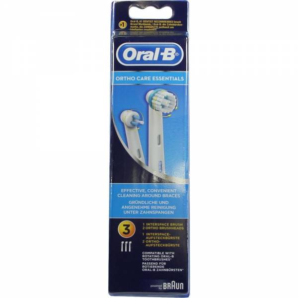 Oral-b ORAL B Aufsteckbürsten Ortho Care Essentials 3 St