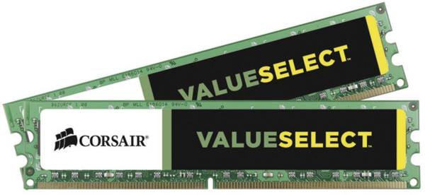 Corsair Value Select PC-Arbeitsspeicher Kit DDR3 8GB 2 x 4GB 1600MHz 240pin DIMM CL11 11-11-30 CMV8G