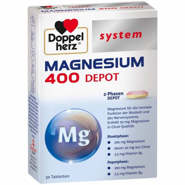 Doppelherz system Magnesium 400 Depot 30