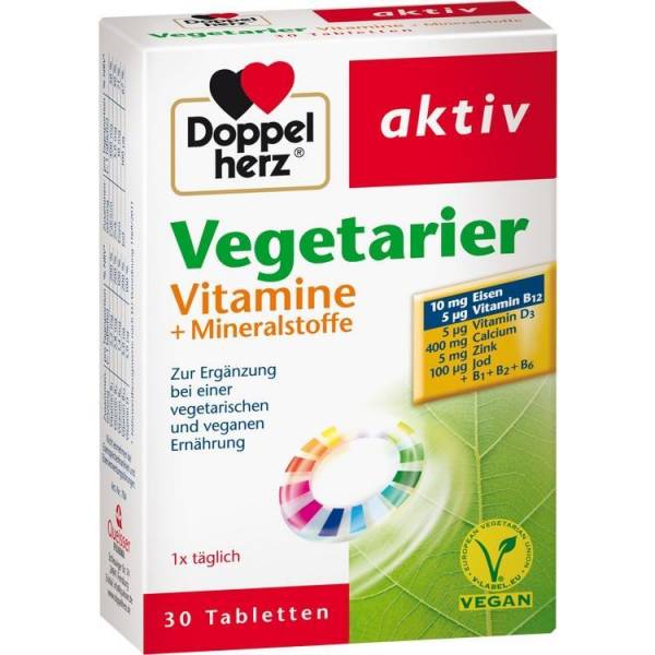 Doppelherz aktiv Vegetarier Vitamine+Mineralstoffe Tabletten 30