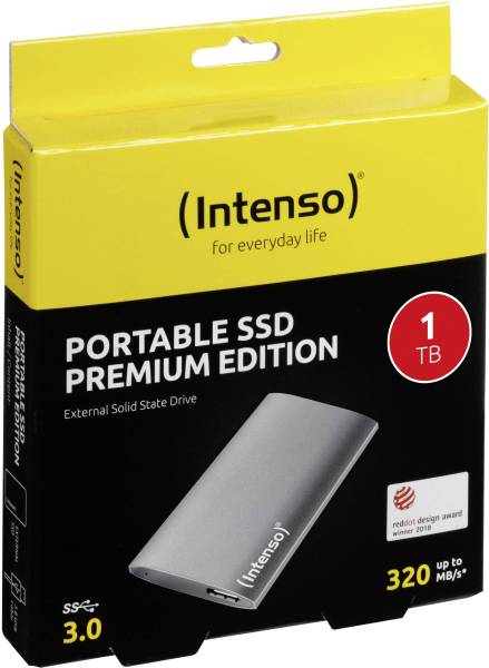 Intenso SSD Premium 1TB Externe USB 3.2 Gen 1 (USB 3.0) Anthrazit 3823460
