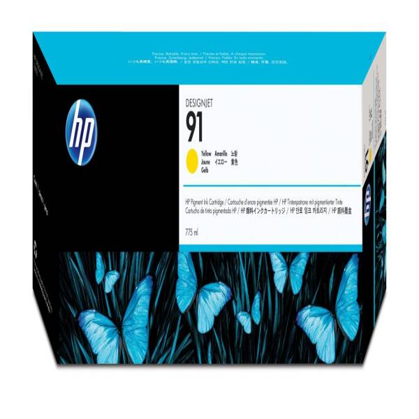 HP-91-Gelb-Druckerpatrone-pigmentbasiert-775-ml