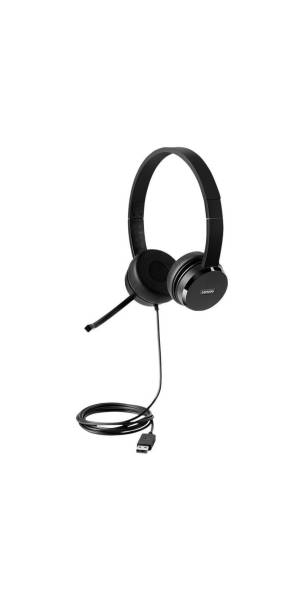 Lenovo 100 Stereo USB Headset (On-Ear)