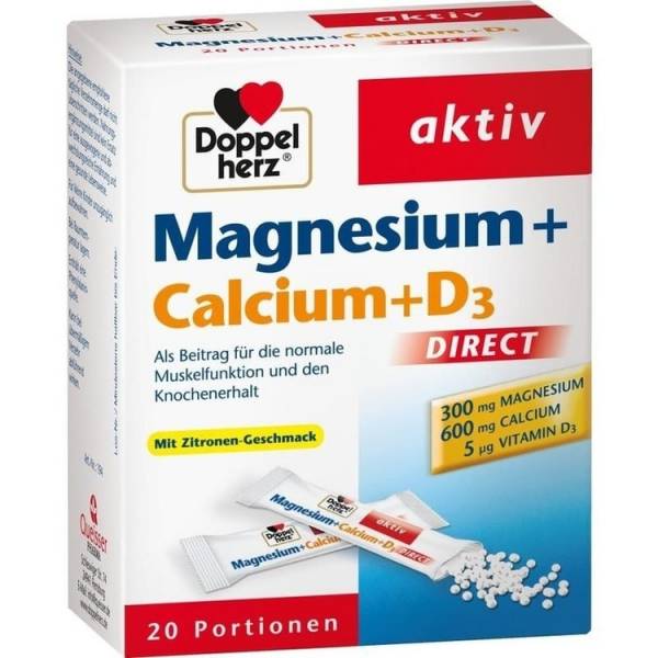 Doppelherz aktiv Magnesium + Calcium + D3 DIRECT Micro-Pellets 20