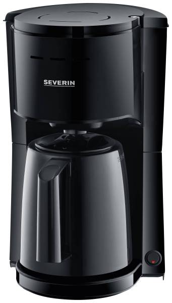 Severin KA 9306 Kaffeemaschine Schwarz Fassungsvermögen Tassen=8 Isolierkanne, mit Filterkaffee-Fun