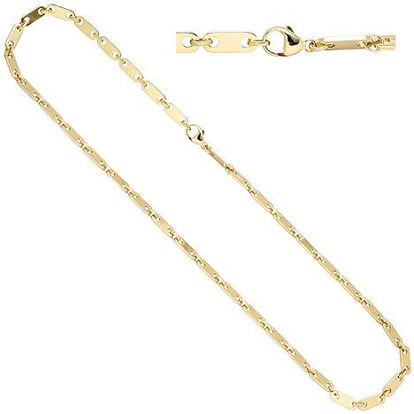 SIGO Halskette Kette 585 Gold Gelbgold 50 cm Goldkette Karabiner