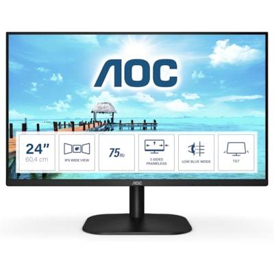 AOC 24B2XH 60,5m (23,8") Full HD IPS Monitor 16:9 VGA/HDMI 250cd/mAA²