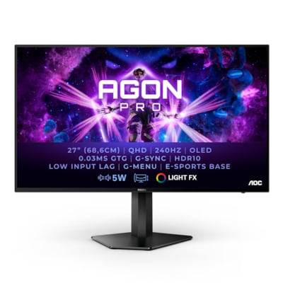 AOC AGON AG276QZD 67,3cm (26,5") QHD OLED Gaming Monitor 16:9 HDMI/DP 240Hz 0,03