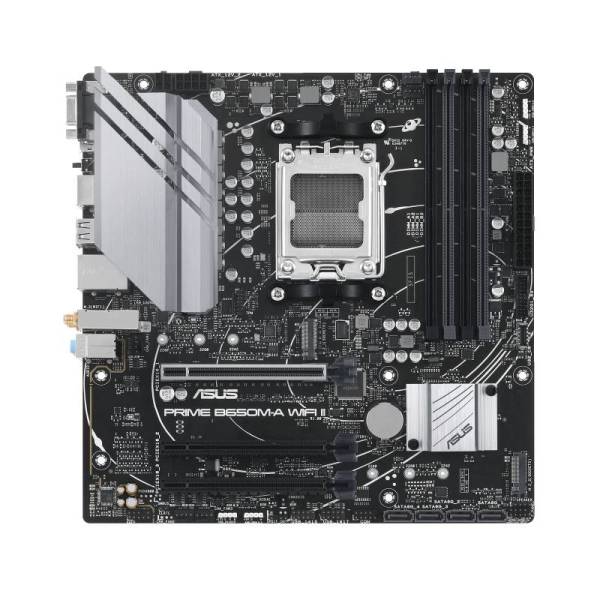 Asus PRIME B650M-A WIFI II Mainboard Sockel (PC) AMD AM5 Formfaktor (Details) Micro-ATX Mainboard-Ch