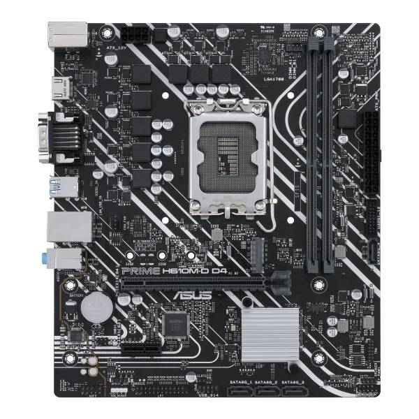 Asus PRIME H610M-D D4 Mainboard Sockel (PC) Intel 1700 Formfaktor (Details) Micro-ATX Mainboard-Ch