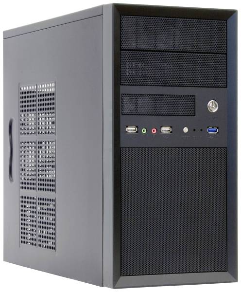 Chieftec CT-01B-OP Mini-Tower PC-Gehäuse Schwarz