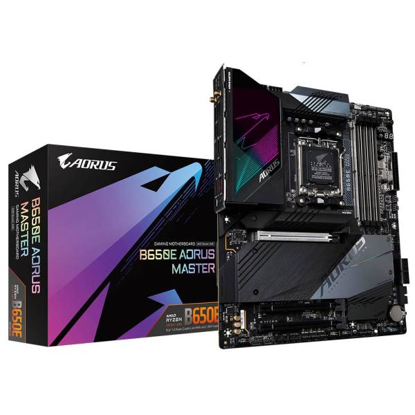 Gigabyte B650E AORUS MASTER (rev. 1.0) Mainboard Sockel (PC) AMD AM5 Formfaktor (Details) ATX Mainbo