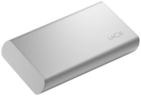 LaCie Portable SSD 1TB Externe SSD-Festplatte 6.35cm (2.5 Zoll) USB-C Moon Silver STKS1000400