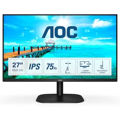 AOC 27B2H 68,6cm (27") FHD IPS Office Monitor 16:9 HDMI/VGA 75Hz 250cd/mAA² 7ms