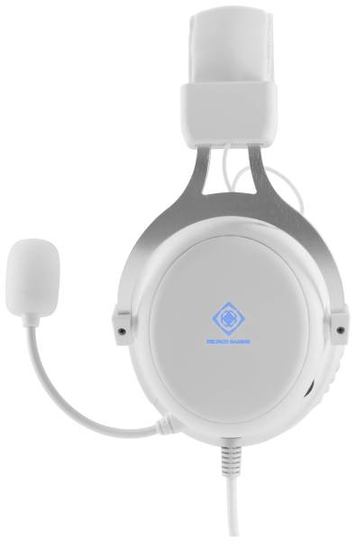 DELTACO GAMING GAM-030-W Gaming Over Ear Headset kabelgebunden Stereo Weiß Lautstärkeregelung, Mik