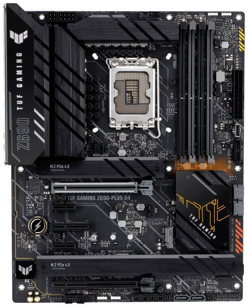 Asus TUF GAMING Z690-PLUS D4 Mainboard Sockel (PC) Intel 1700 Formfaktor (Details) ATX Mainboard-C