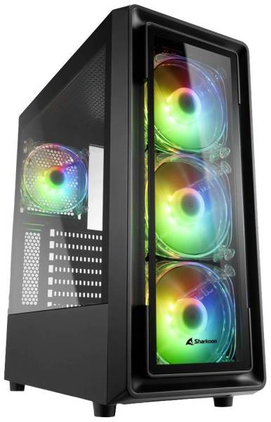 Sharkoon TK4 RGB Midi-Tower PC-Gehäuse Schwarz