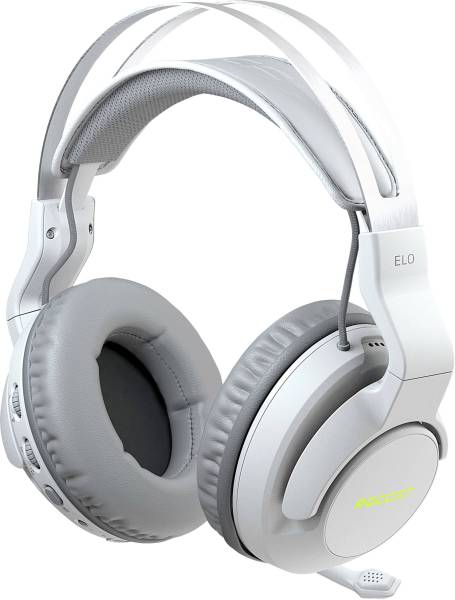 Roccat ELO Gaming Over Ear Headset Bluetooth 7.1 Surround Weiß Noise Cancelling Lautstärkeregelu
