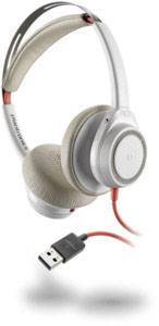 Plantronics Blackwire C7225 binaural USB ANC Telefon On Ear Headset kabelgebunden Stereo Weiß Noise