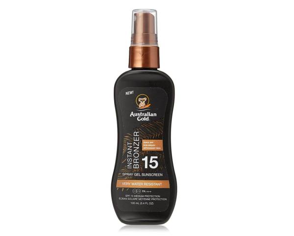 Australian Gold LSF 15 Spray Gel mit Bronzer - Sonnenspray Sonnenmilch