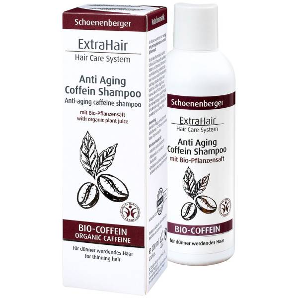 Schoenenberger Naturkosmetik Extrahair Hair Care System Anti Aging Coffein Shampoo