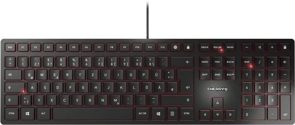 CHERRY KC6000 Slim USB Tastatur Deutsch, QWERTZ, Windows Schwarz