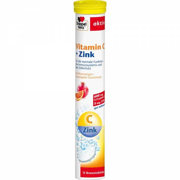 Doppelherz Vitamin C + Zink Brausetabletten 15