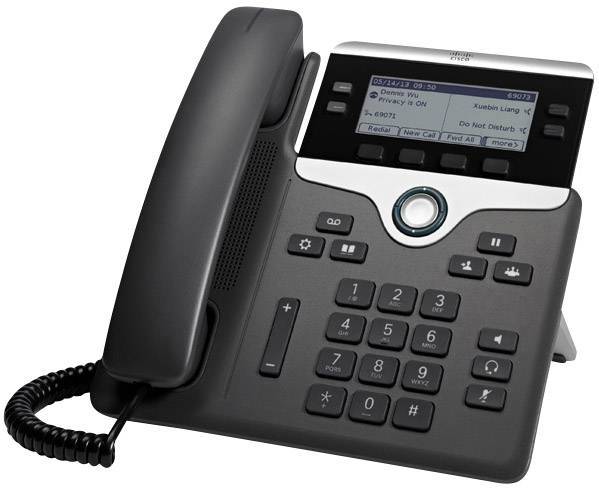 Cisco UC Phone 7841 Systemtelefon,VoIP LC-Display Schwarz, Silber