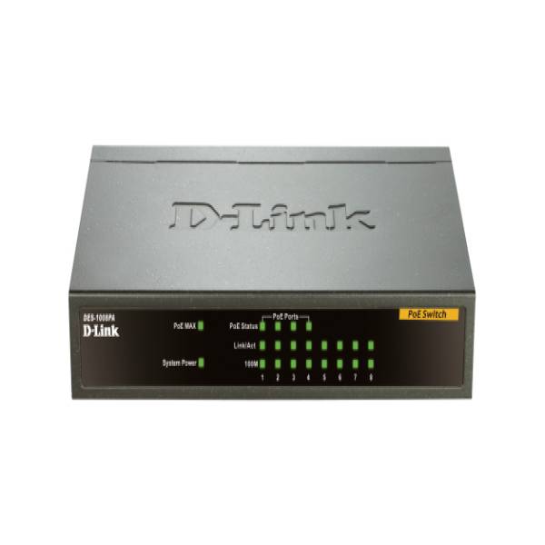 D_Link_DES_1008PA_Netzwerk_Switch_Unmanaged_Fast_Ethernet_10_100_Power_over_Ethernet_PoE_Schwarz