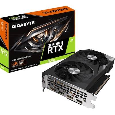 GIGABYTE GeForce RTX 3060 WindForce OC R2.0 12GB GDDR6 Grafikkarte 2xHDMI, 2xDP