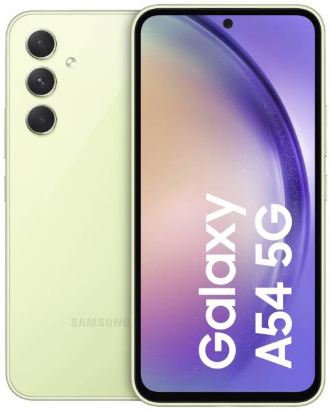 Samsung Galaxy A54 5G Smartphone 128GB 16.3cm (6.4 Zoll) Lime Hybrid-Slot