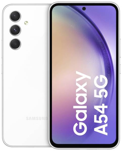 Samsung Galaxy A54 5G Smartphone 256GB 16.3cm (6.4 Zoll) Weiß Hybrid-Slot