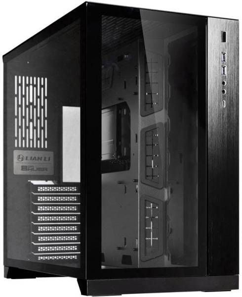 Lian Li PC-O11DX Midi-Tower PC-Gehäuse Schwarz Seitenfenster, Staubfilter