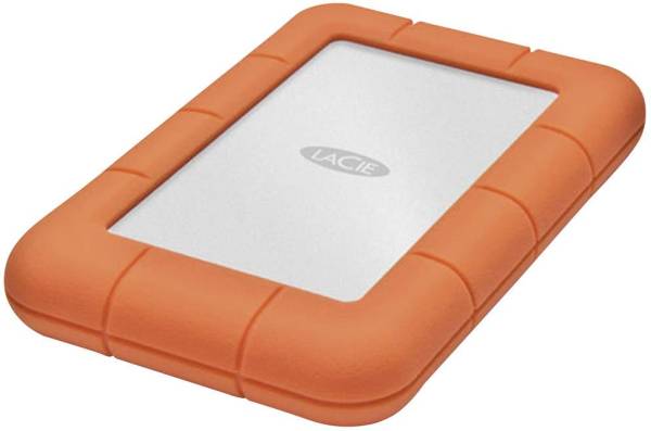 LaCie Rugged Mini 4TB Externe Festplatte 6.35cm (2.5 Zoll) USB 3.2 Gen 1 (USB 3.0) Silber, Orange 90