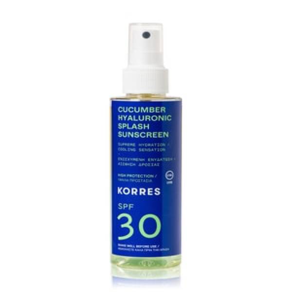 KORRES Cucumber Hyaluronic Splash SPF30 Sonnenspray