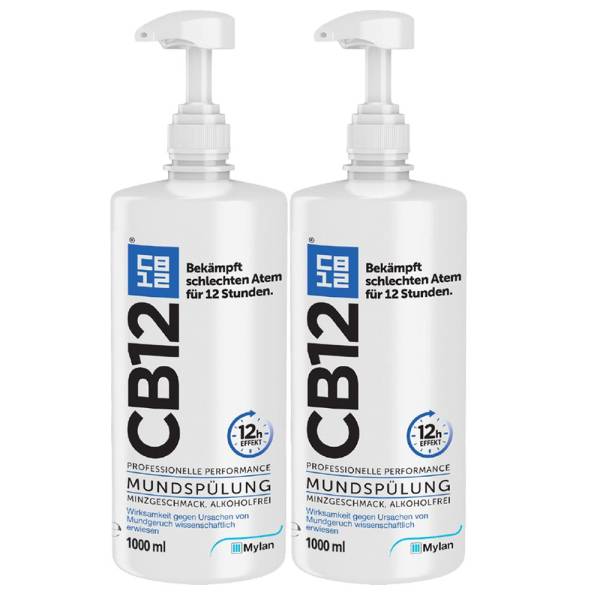 Cb12 Mundspülung: Mundwasser mit Zinkacetat & Chlorhexidin gegen schlechten Atem Mundgeruch