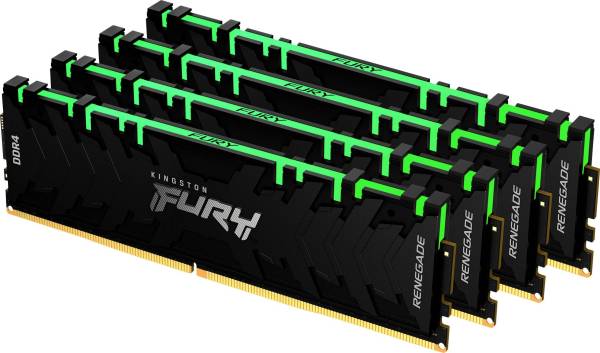 Kingston FURY Renegade RGB PC-Arbeitsspeicher Kit DDR4 64GB 4 x 16GB 3600MHz 288pin DIMM CL16 KF436C