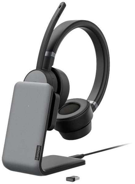 Lenovo Go Wireless Over Ear Headset Bluetooth Stereo Grau Noise Cancelling Lautstärkeregelung, Mi