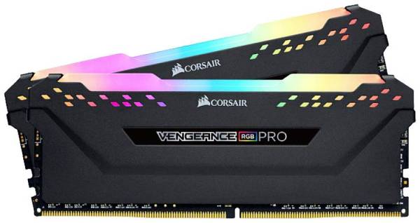 Corsair Vengeance RGB PRO PC-Arbeitsspeicher Kit DDR4 32GB 2 x 16GB 3200MHz 288pin DIMM CL16-20-20-3