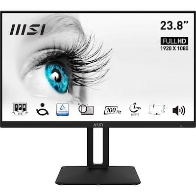 MSI Pro MP242APDE 60cm (23,8") FHD IPS Office Monitor 16:9 HDMI/DP/VGA 100Hz 1ms