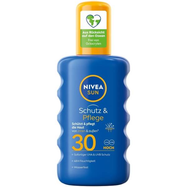 NIVEA Schutz & Pflege Sonnenspray LF 30 Sonnencreme 200.0 ml