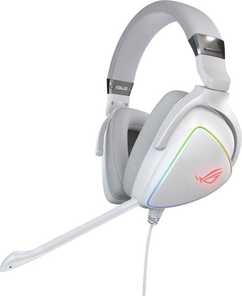 Asus ROG Delta Gaming Over Ear Headset kabelgebunden Stereo Weiß Mikrofon-Rauschunterdrückung Laut