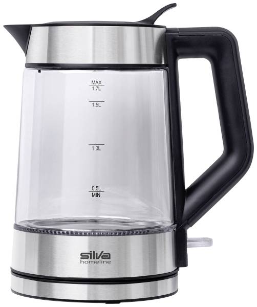 Silva Homeline KL-G 2007 Wasserkocher schnurlos Silber, Schwarz