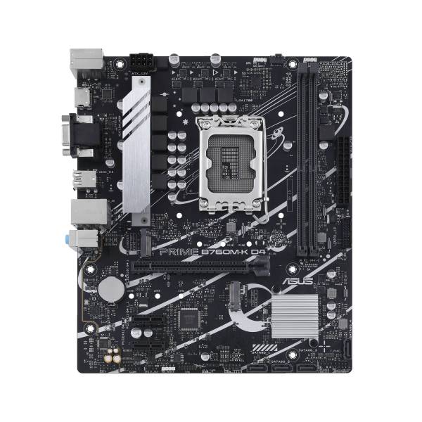 Asus PRIME B760M-K D4 Mainboard Sockel (PC) Intel 1700 Formfaktor (Details) Micro-ATX Mainboard-Ch