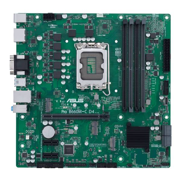 Asus PRO B660M-C D4-CSM Mainboard Sockel (PC) Intel 1700 Formfaktor (Details) Micro-ATX Mainboard-