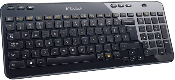 Logitech K360 Wireless Keyboard Funk Tastatur Deutsch, QWERTZ, Windows Schwarz